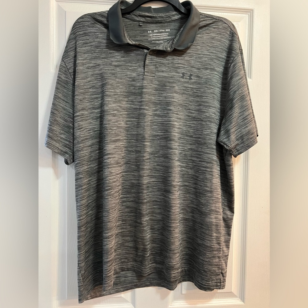 Men’s Gray Under Armor The Performance Polo size XXL